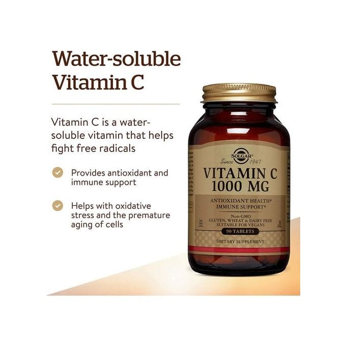 Solgar Vitamine C 1000 mg, 90 comprimés – Image 2